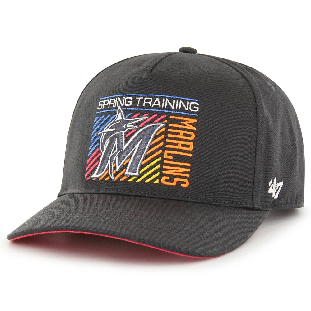 Charcoal Miami Marlins '47 2023 Spring Training Reflex Hitch Snapback Hat