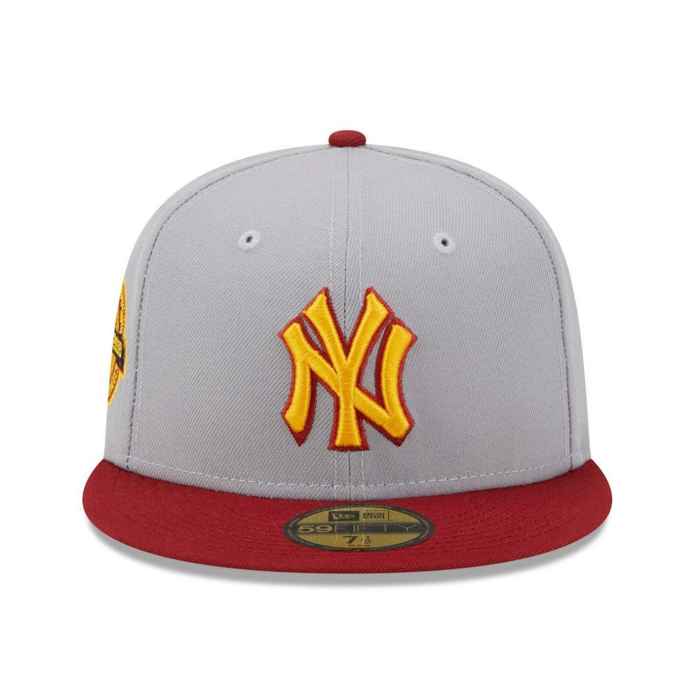 Gray/Red New York Yankees New Era World Series Champions Navy Undervisor 59FIFTY Fitted Hat