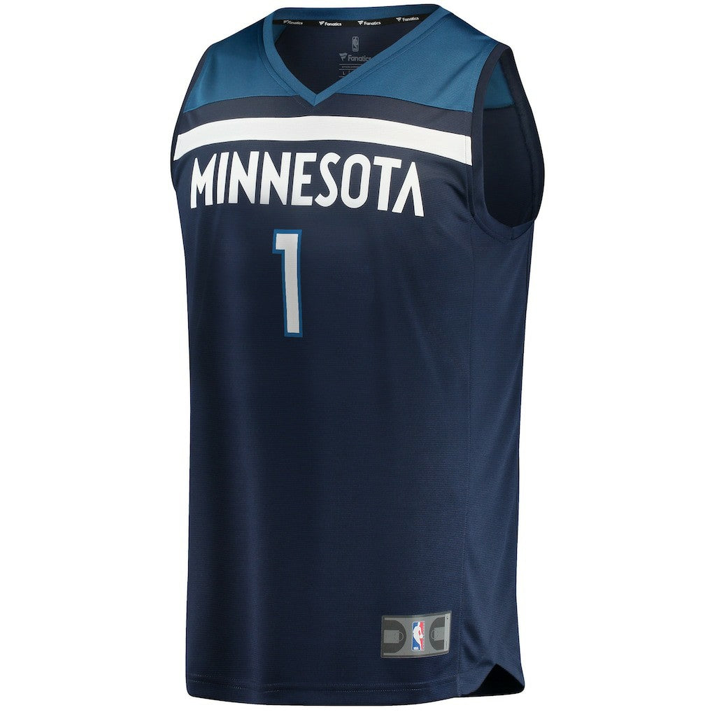 Fanatics Anthony Edwards Minnesota Timberwolves 2021/22 Fast Break Replica Jersey