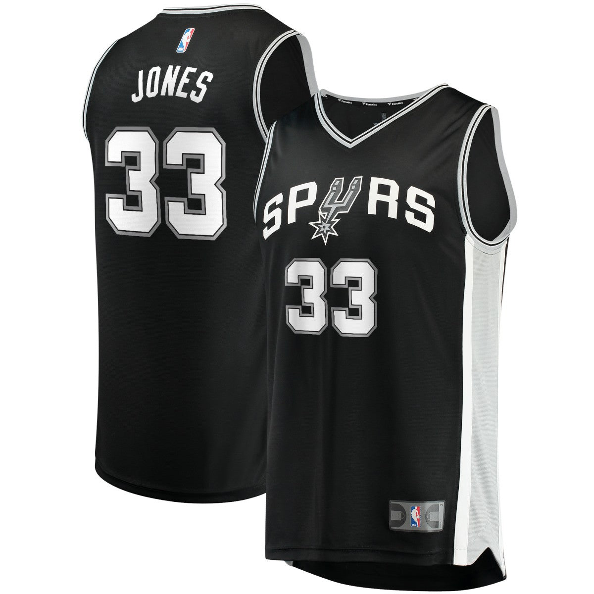 Fanatics Tre Jones San Antonio Spurs Fast Break Replica Jersey
