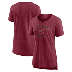 Cleveland Cavaliers Women's Heritage Tri-Blend T-Shirt sale