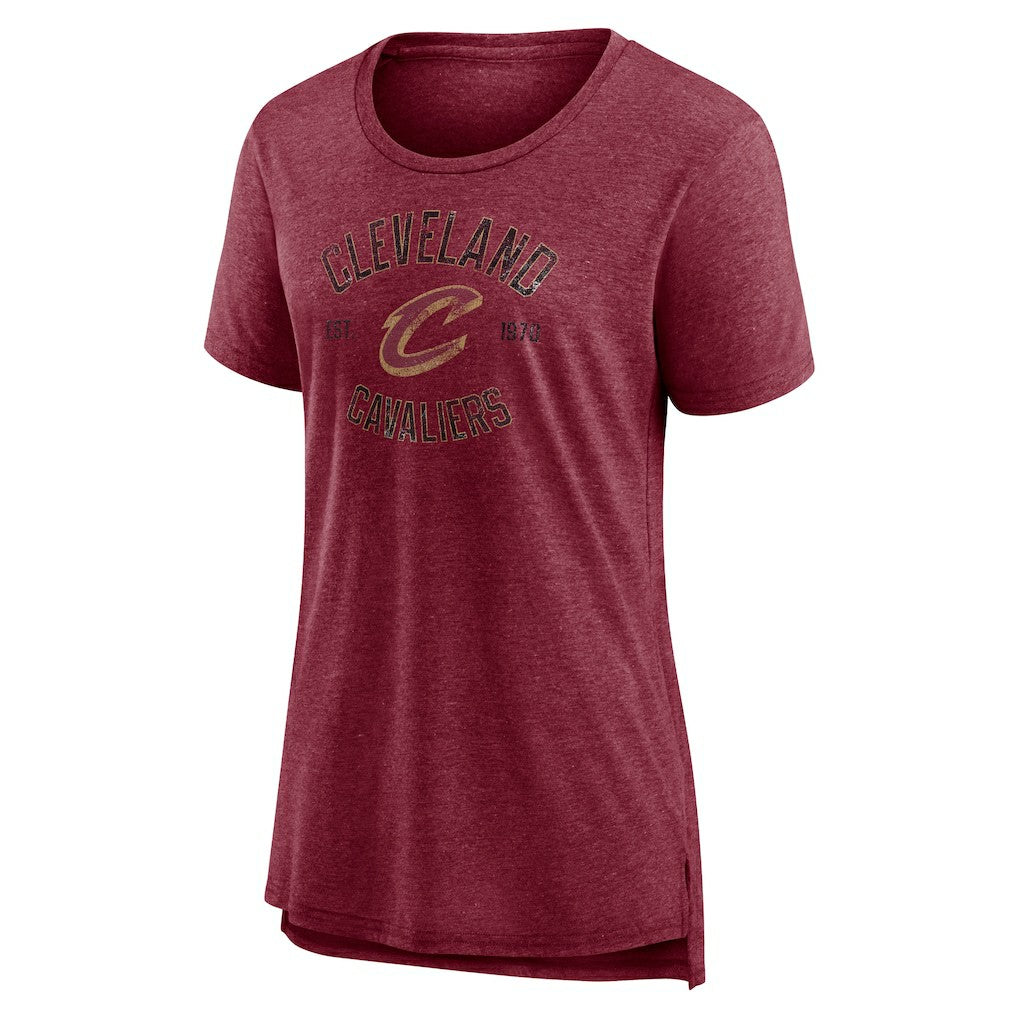 Cleveland Cavaliers Women's Heritage Tri-Blend T-Shirt sale
