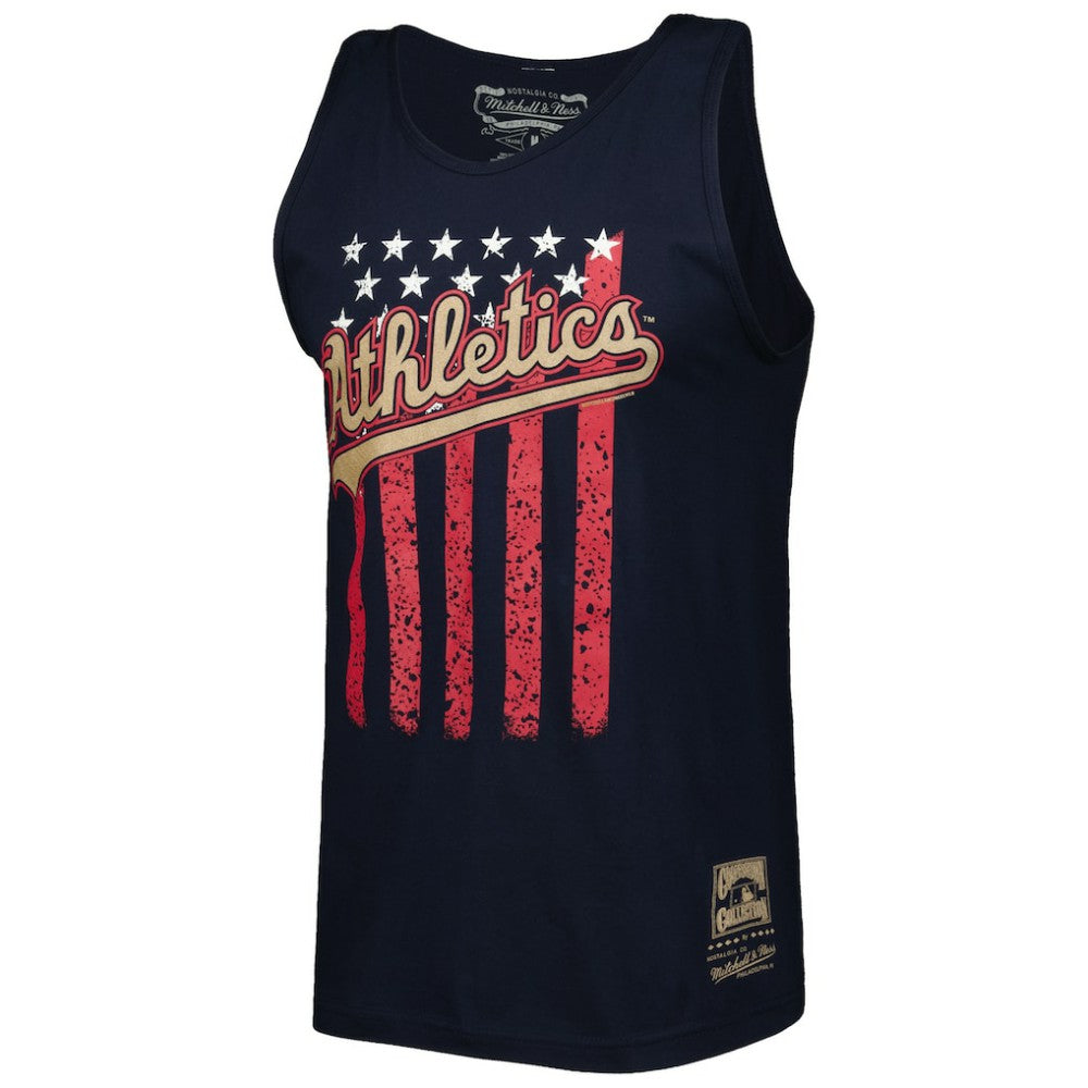Navy Athletics Mitchell & Ness Cooperstown Collection Stars and Stripes Tank Top