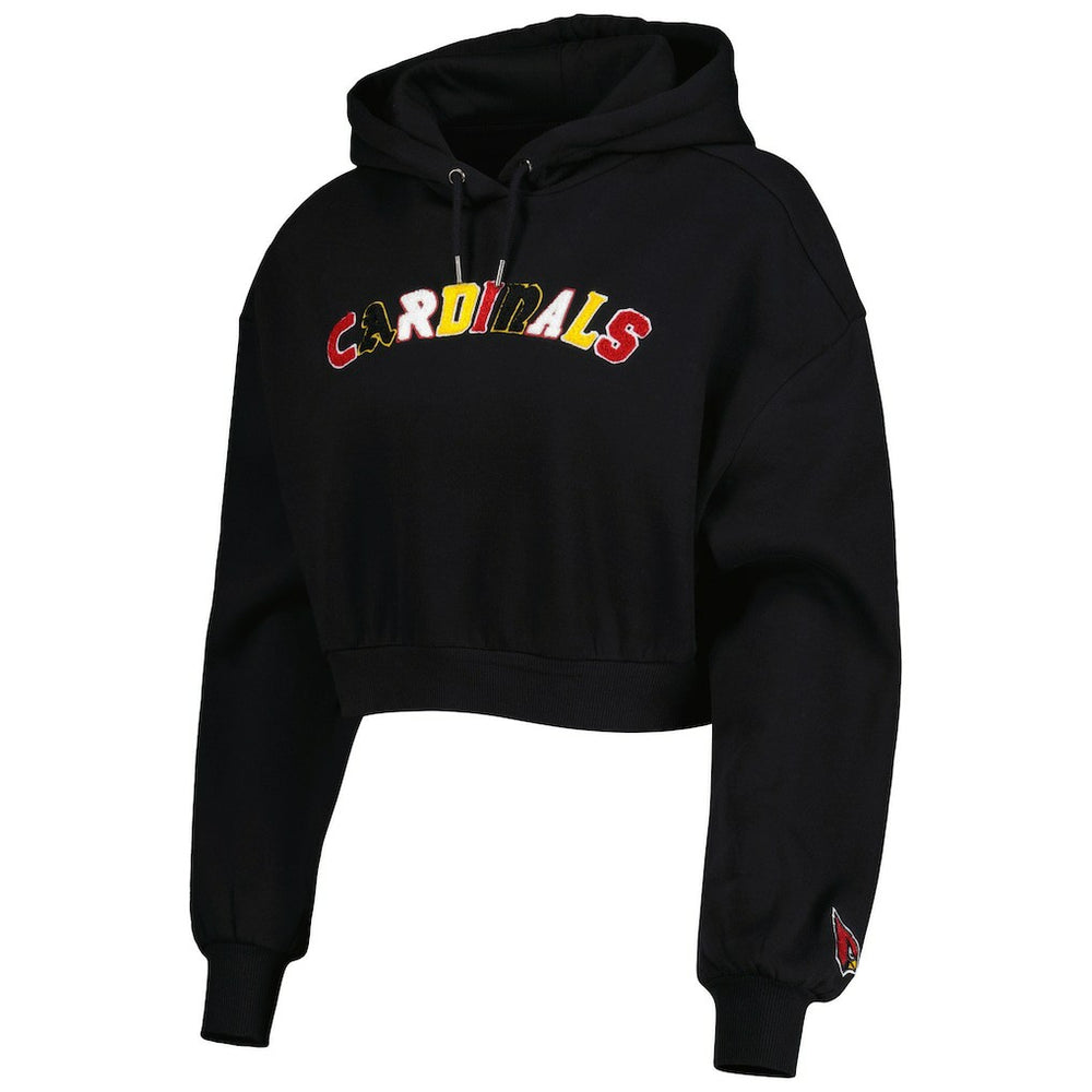 The Wild Collective Women's Cropped Pullover Hoodie - Arizona Cardinals Hoodies