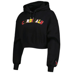 The Wild Collective Women's Cropped Pullover Hoodie - Arizona Cardinals Hoodies