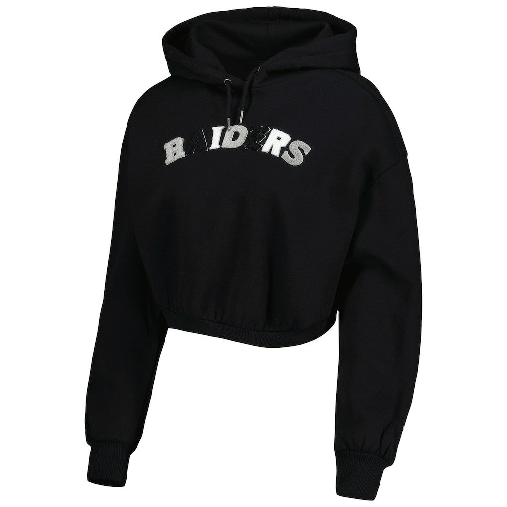 The Wild Collective Women's Cropped Pullover Hoodie - Las Vegas Raiders Hoodies