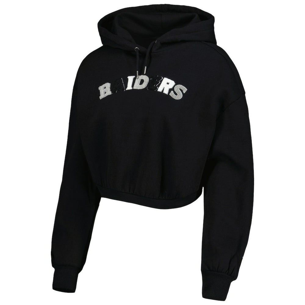 The Wild Collective Women's Cropped Pullover Hoodie - Las Vegas Raiders Hoodies