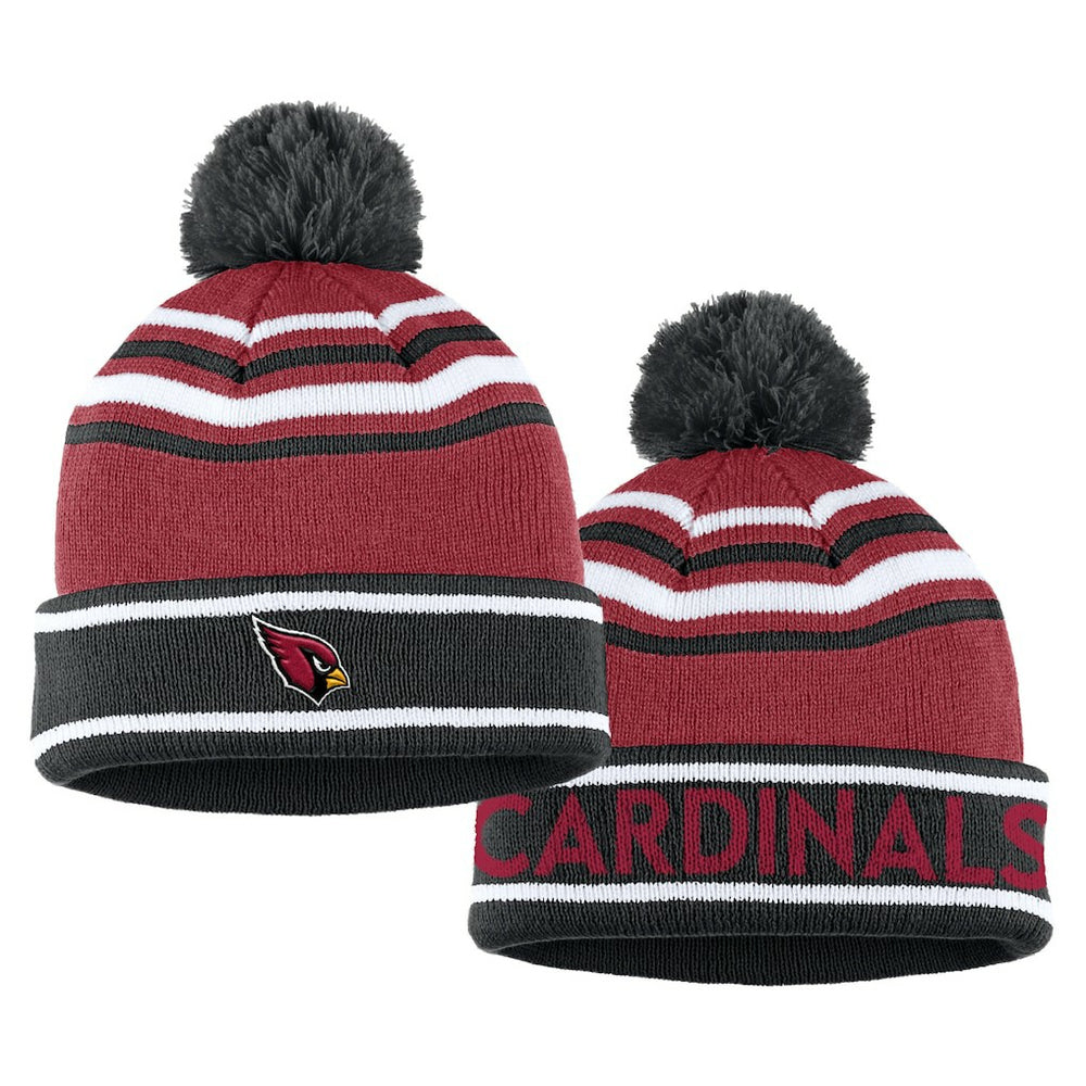WEAR by Erin Andrews Women's Colorblock Cuffed Knit Hat with Pom and Scarf Set - Arizona Cardinals Hats
