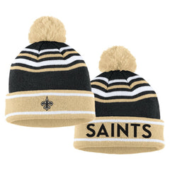 WEAR by Erin Andrews Women's Colorblock Cuffed Knit Hat with Pom and Scarf Set - New Orleans Saints Hats