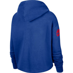 Nike Philadelphia 76ers Women's Split Flip Courtside Cropped Pullover Hoodie
