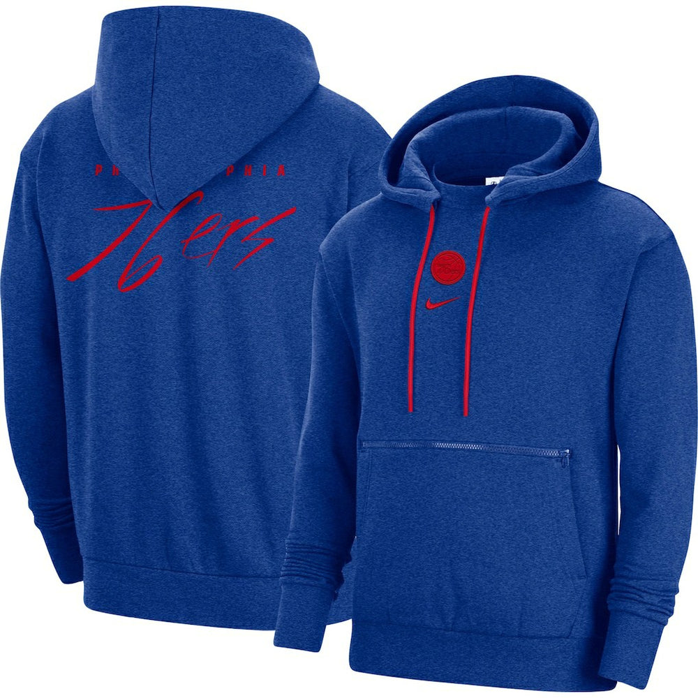 Nike Philadelphia 76ers Courtside Versus Flight Pullover Hoodie