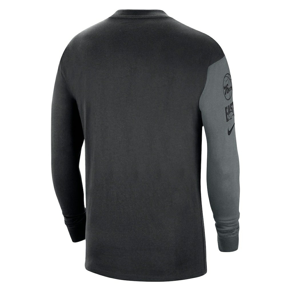 Nike Philadelphia 76ers Courtside Versus Flight MAX90 Long Sleeve T-Shirt