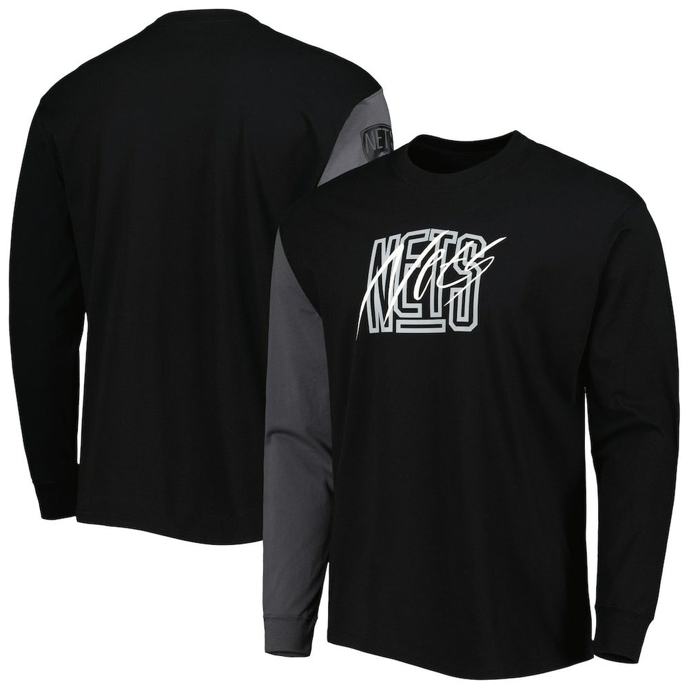 Nike Brooklyn Nets Courtside Versus Flight MAX90 Long Sleeve T-Shirt