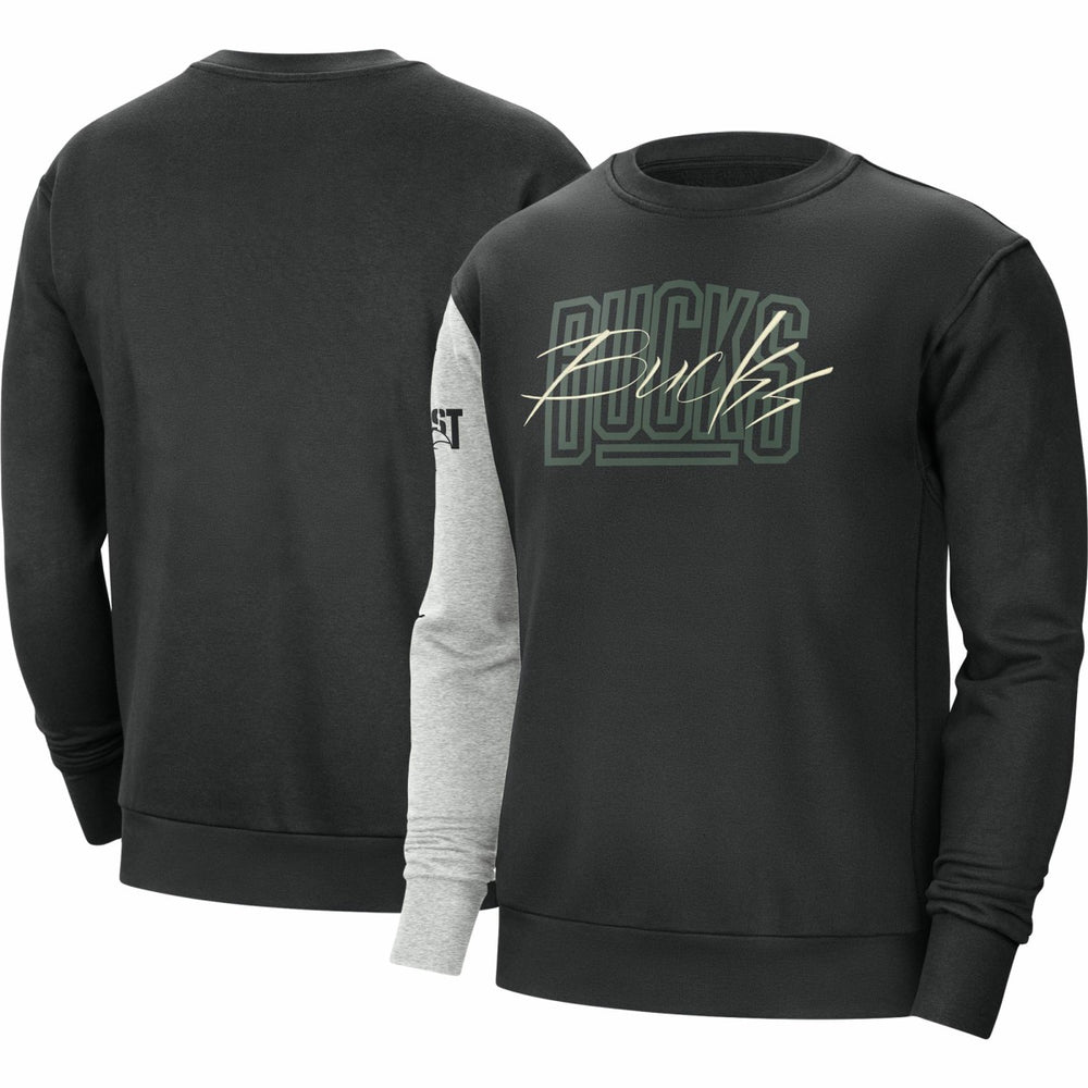 Nike Milwaukee Bucks Courtside Versus Force & Flight Pullover Sweatshirt
