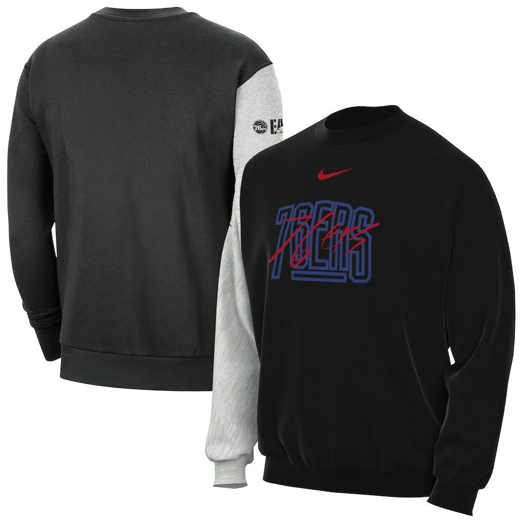 Nike Philadelphia 76ers Courtside Versus Force & Flight Pullover Sweatshirt