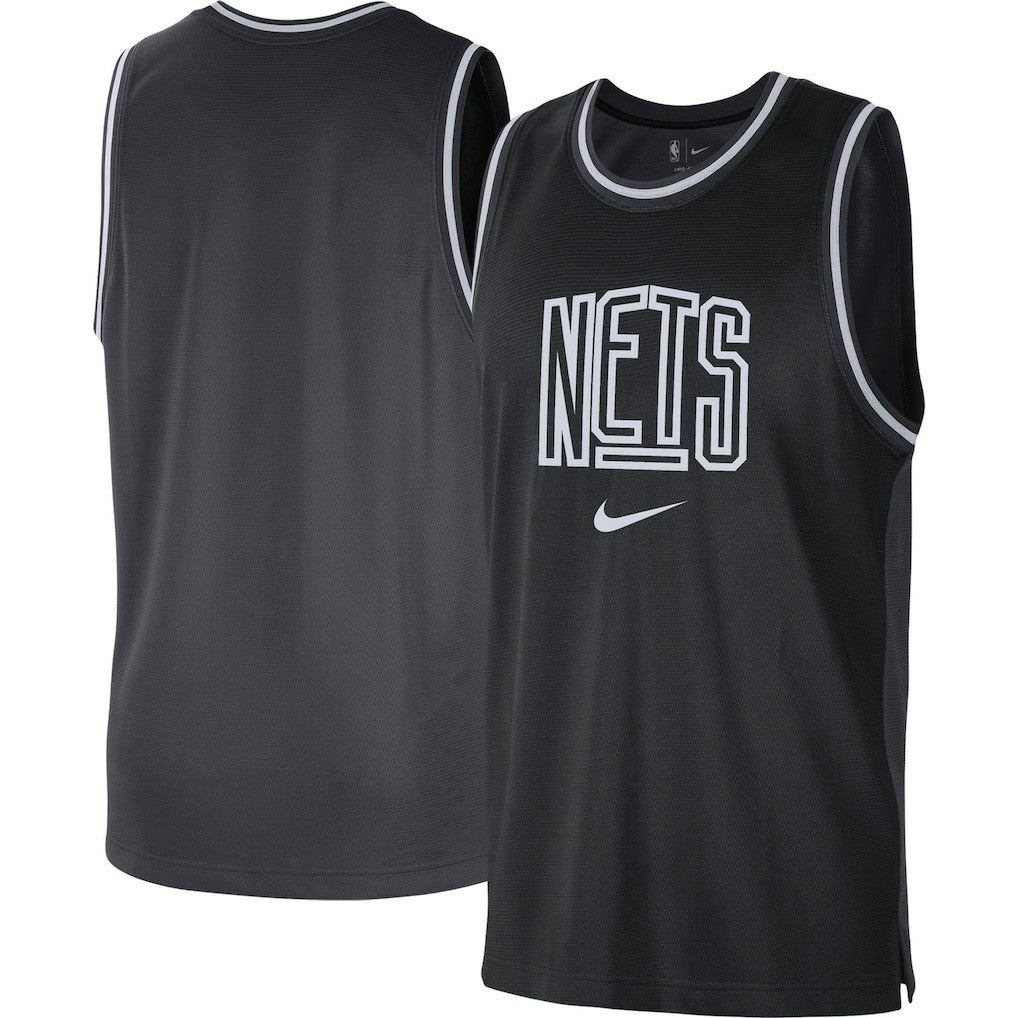 Nike Brooklyn Nets Courtside Versus Force Split DNA Performance Mesh Tank Top