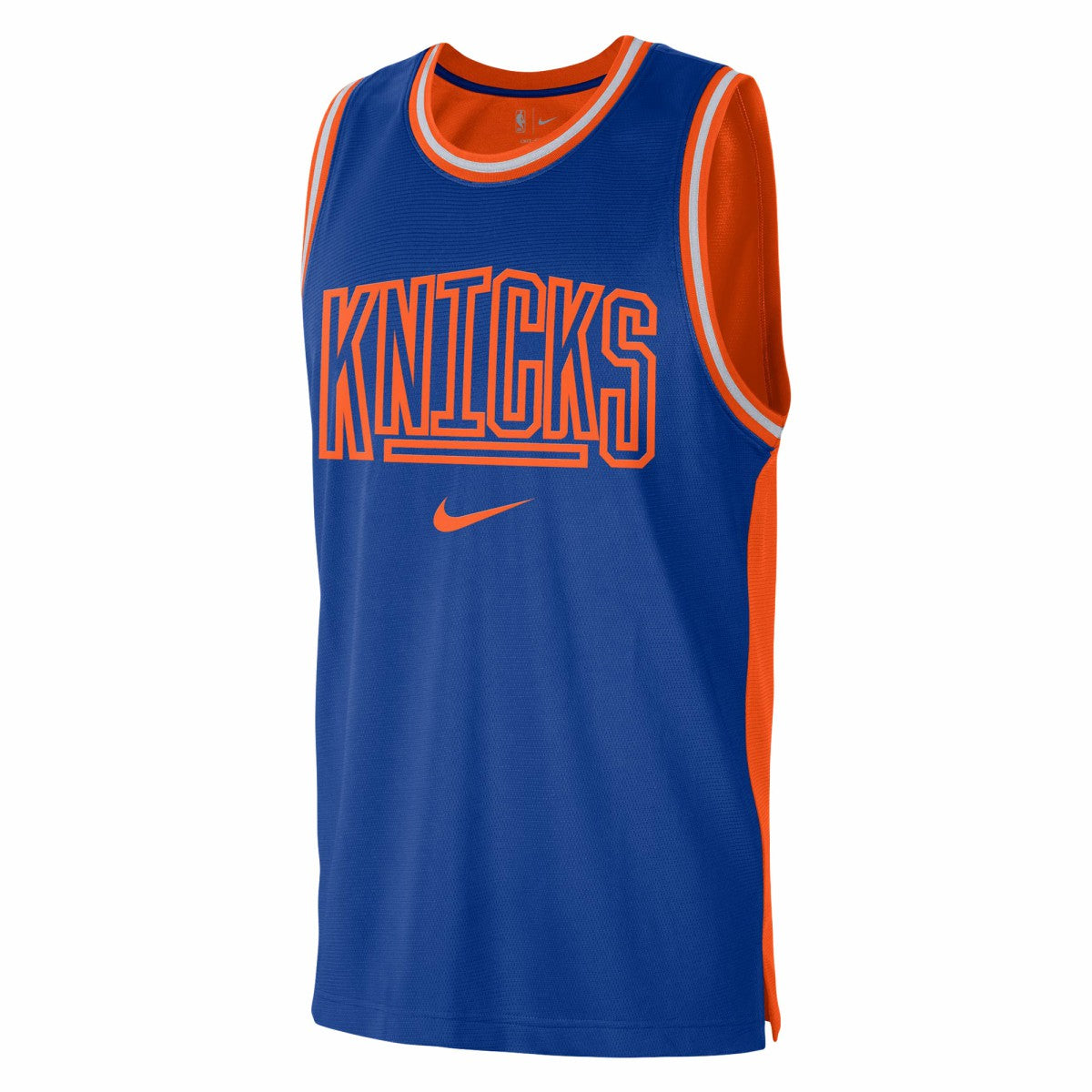 Nike New York Knicks Courtside Versus Force Split DNA Performance Mesh Tank Top