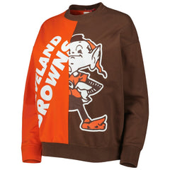 Women's Big Face Pullover Sweatshirt - Cleveland Browns Pullover