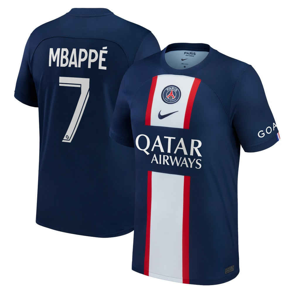 Kylian Mbappé Paris Saint-Germain 2022/23 Home Replica Player Jersey