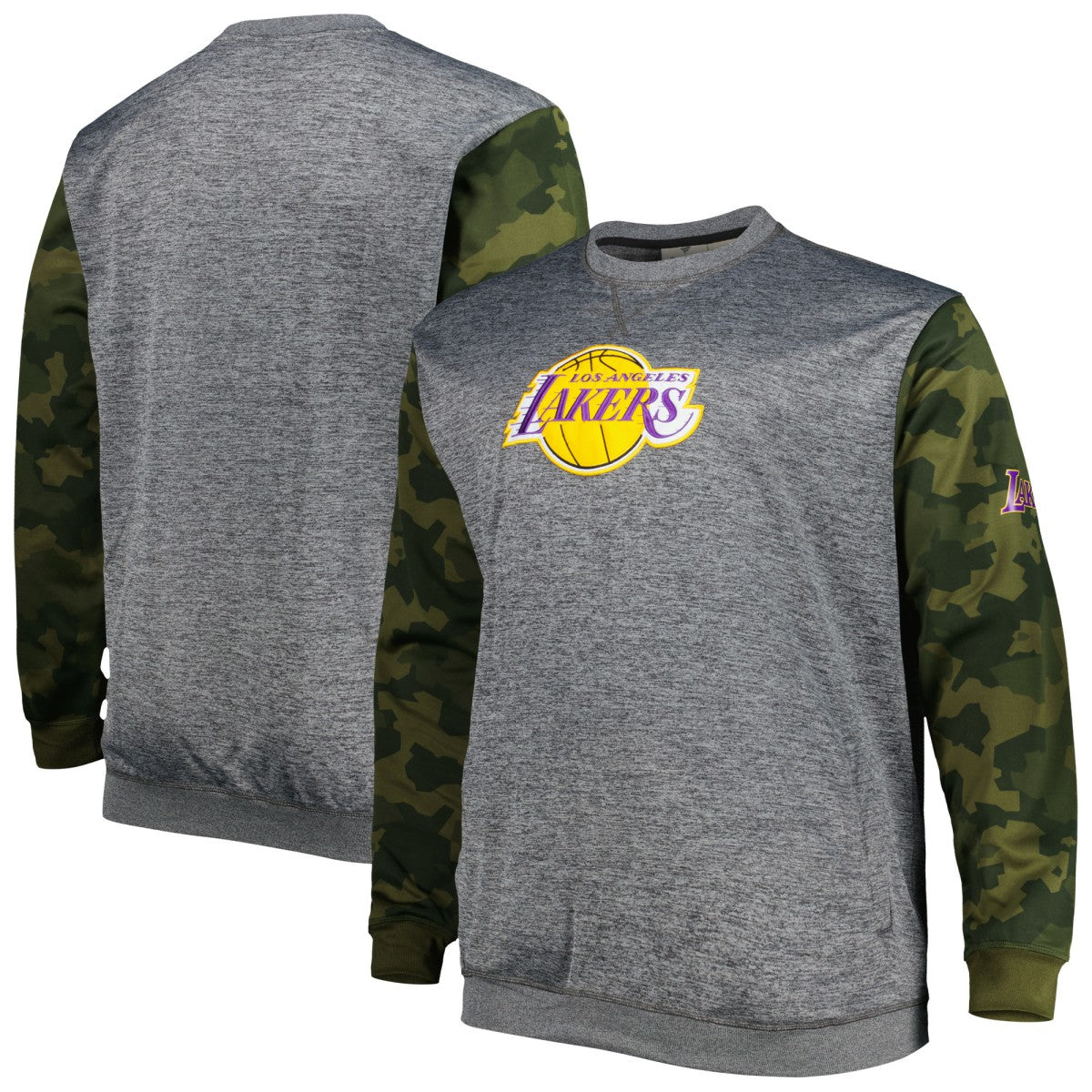 Fanatics Los Angeles Lakers Big & Tall Camo Stitched Sweatshirt