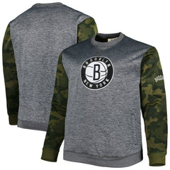 Fanatics Brooklyn Nets Big & Tall Camo Stitched Sweatshirt