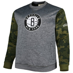 Fanatics Brooklyn Nets Big & Tall Camo Stitched Sweatshirt