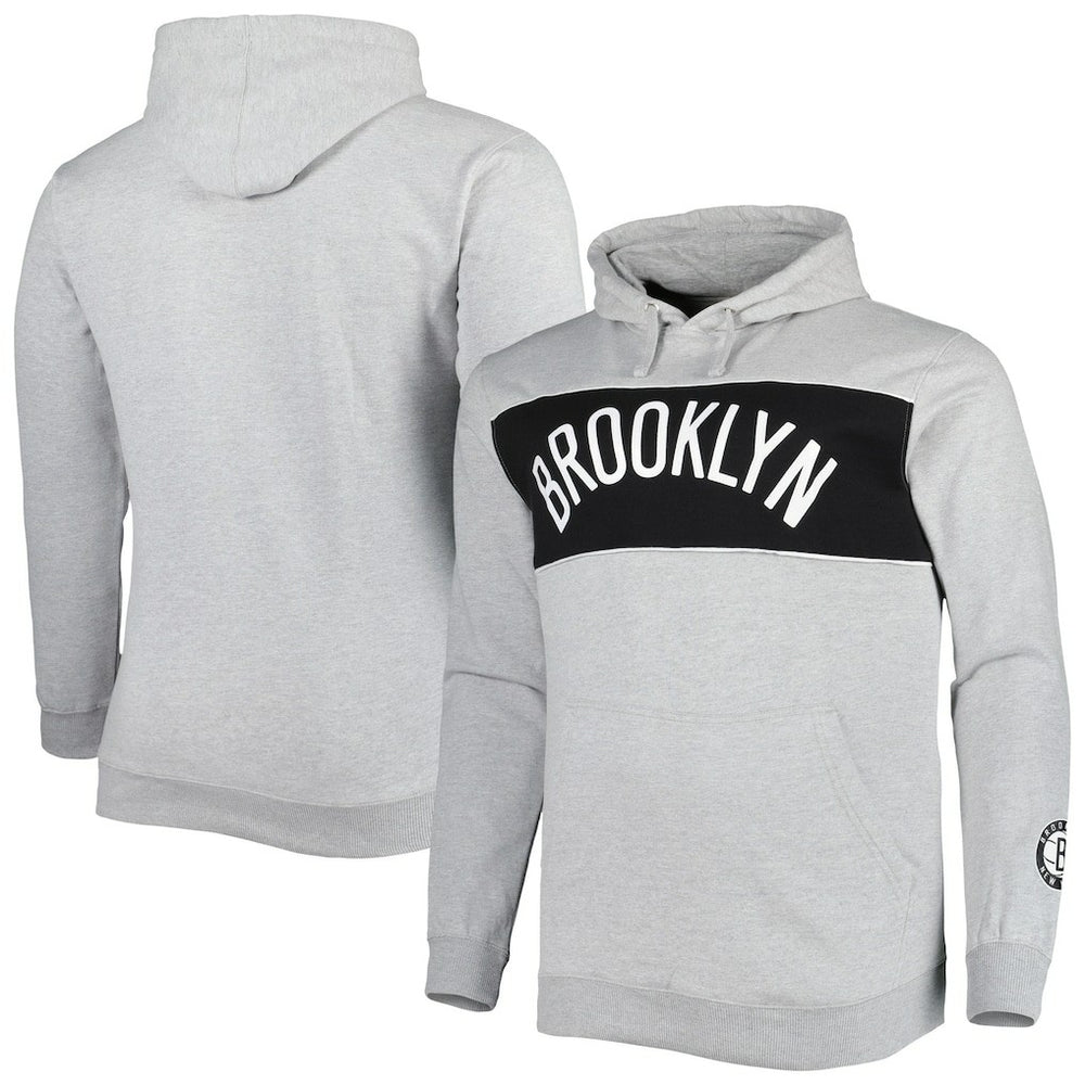 Fanatics Brooklyn Nets Big & Tall Wordmark Pullover Hoodie