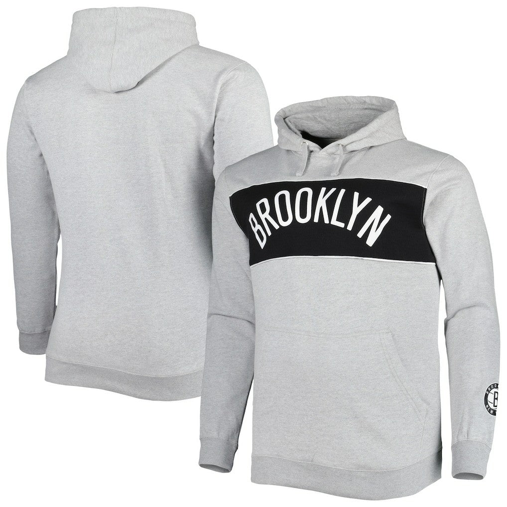 Fanatics Brooklyn Nets Big & Tall Wordmark Pullover Hoodie