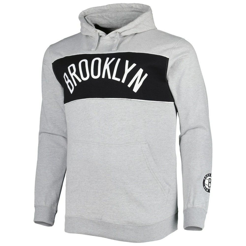 Fanatics Brooklyn Nets Big & Tall Wordmark Pullover Hoodie