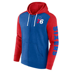 Fanatics Philadelphia 76ers Big & Tall Down and Distance Full-Zip Hoodie