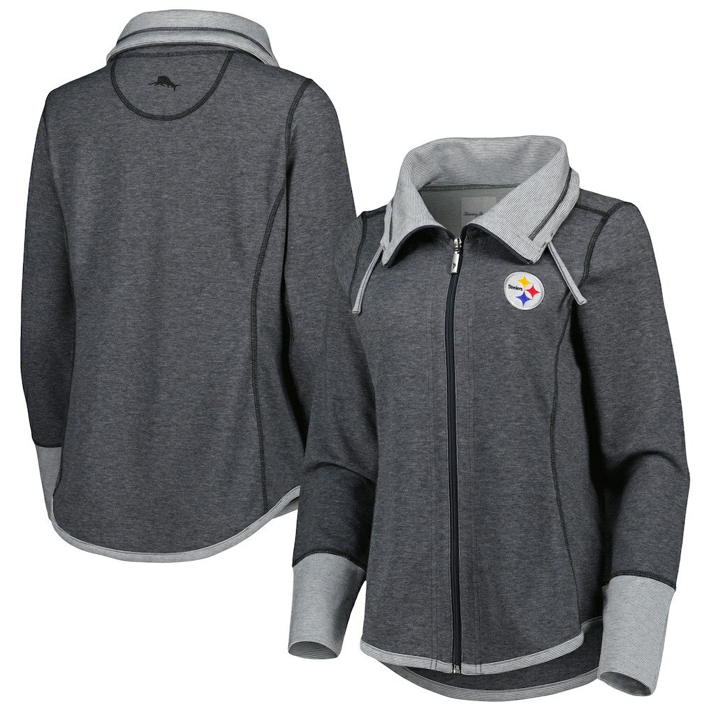 Women's Sport Sun Fade Full-Zip Sweatshirt - Pittsburgh Steelers Sweatshirts