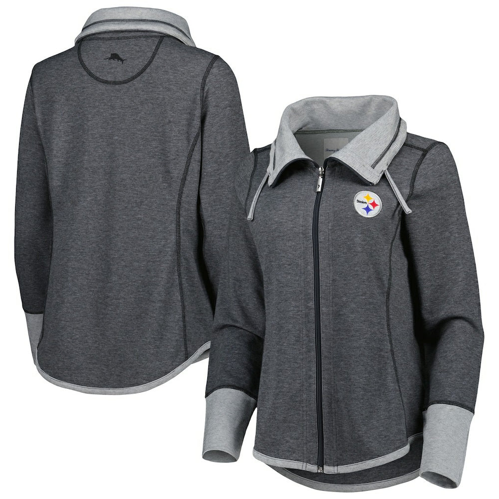 Women's Sport Sun Fade Full-Zip Sweatshirt - Pittsburgh Steelers Sweatshirts
