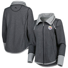 Women's Sport Sun Fade Full-Zip Sweatshirt - Pittsburgh Steelers Sweatshirts
