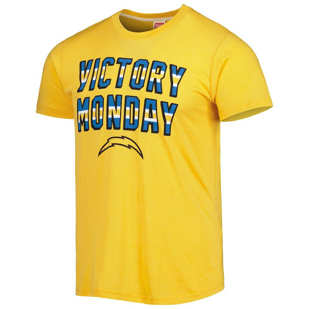 Homage Victory Monday Tri-Blend T-Shirt - Los Angeles Chargers T-shirts
