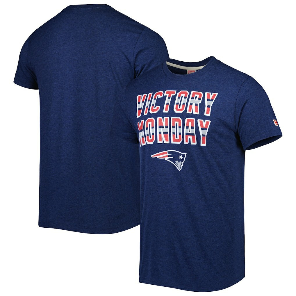 Homage Victory Monday Tri-Blend T-Shirt - New England Patriots T-shirts