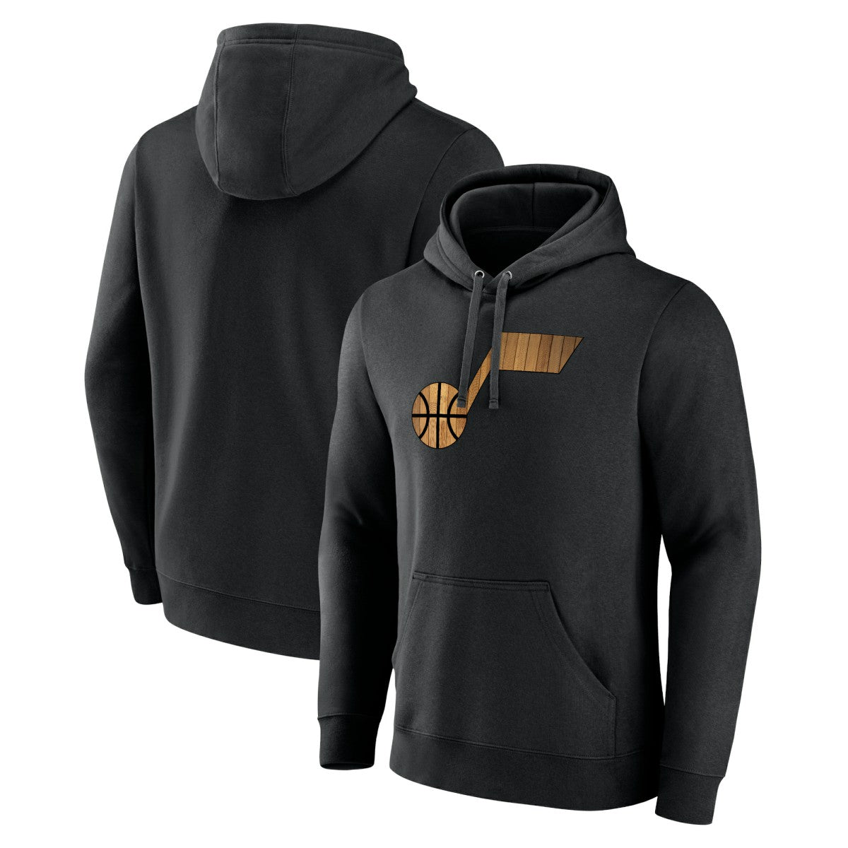 Utah Jazz Hardwood Logo Pullover Hoodie
