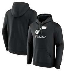 Utah Jazz Wordmark Team Logo Pullover Hoodie