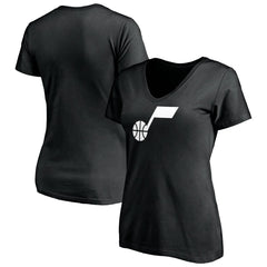 Utah Jazz Women's Primary Team Logo V-Neck T-Shirt