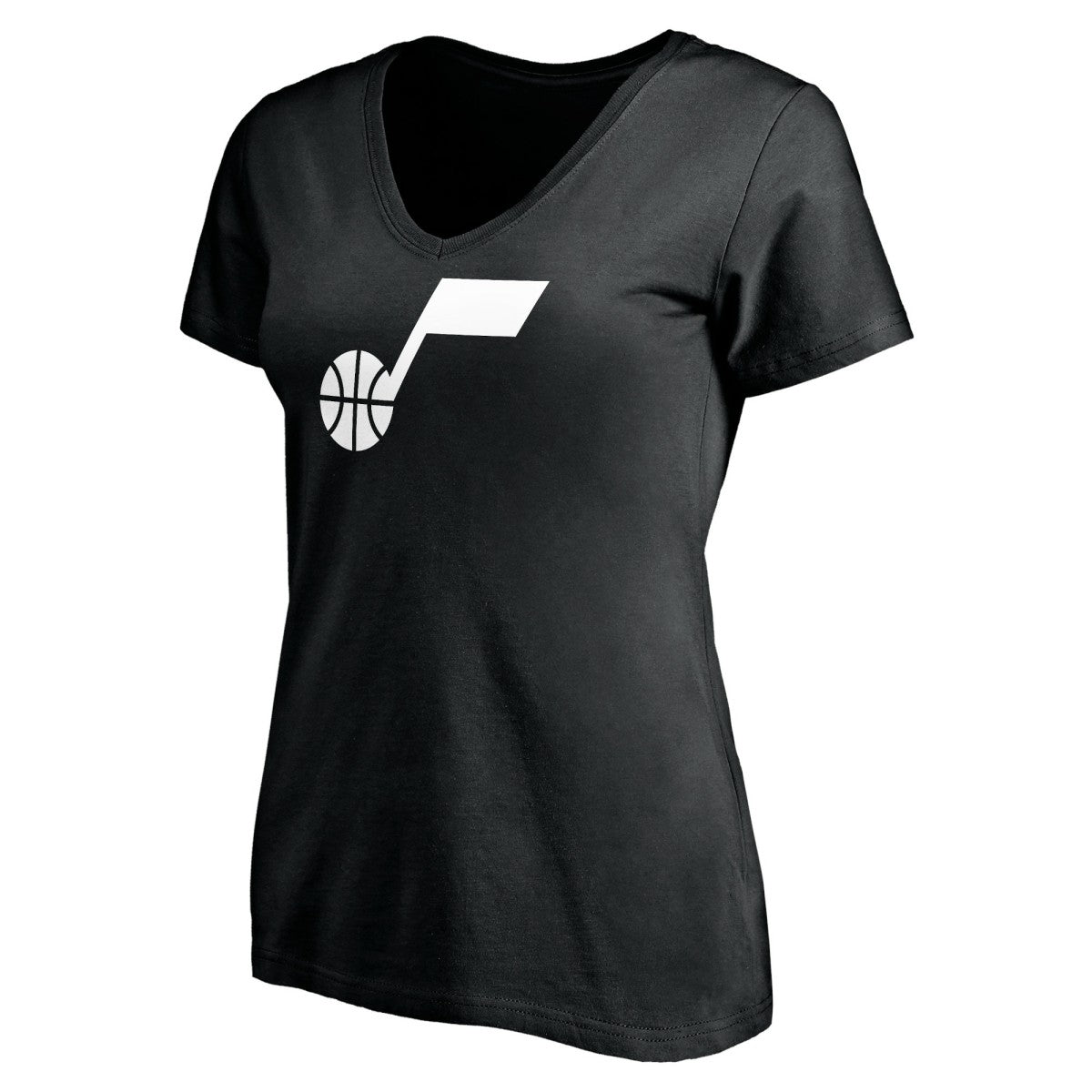 Utah Jazz Women's Primary Team Logo V-Neck T-Shirt