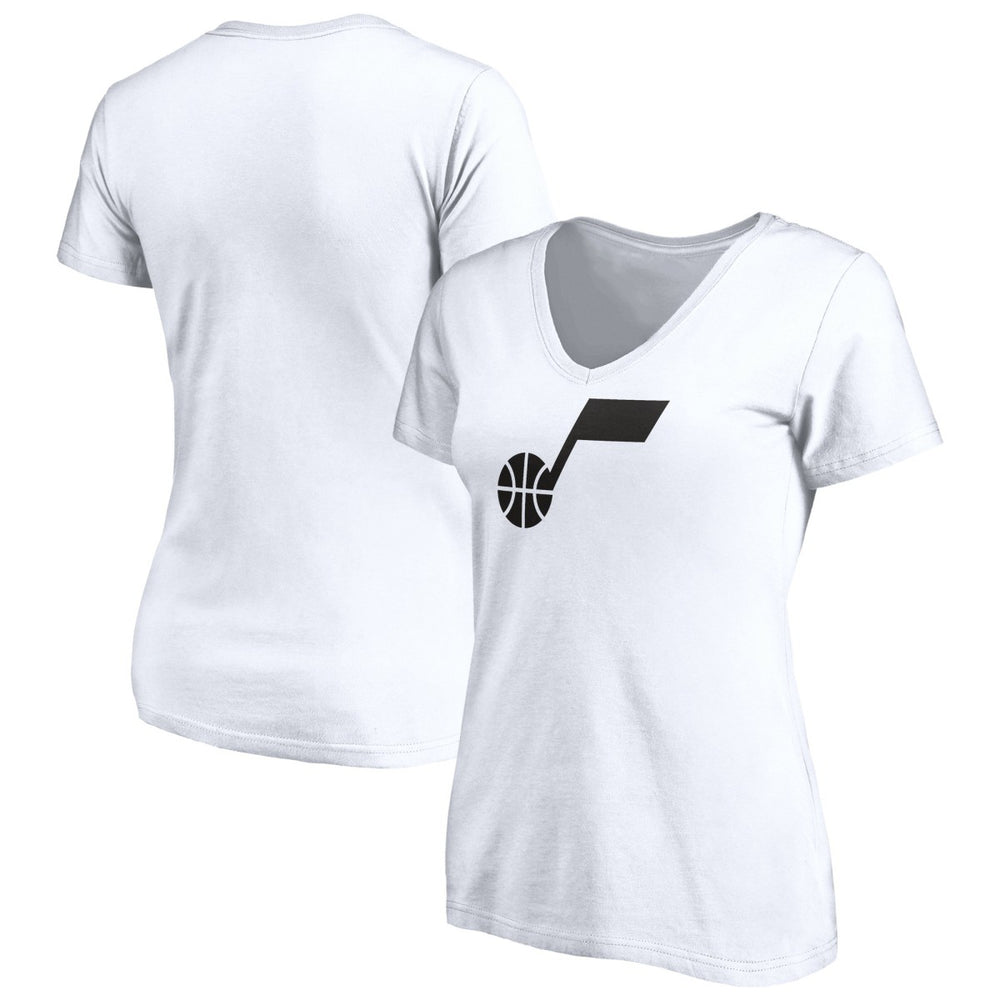 Utah Jazz Women's Primary Team Logo V-Neck T-Shirt