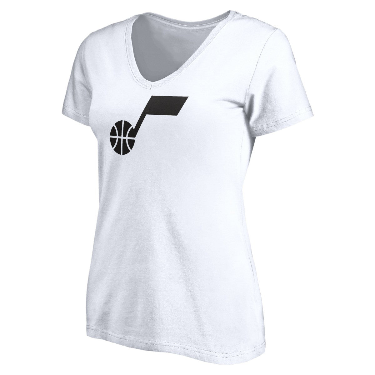 Utah Jazz Women's Primary Team Logo V-Neck T-Shirt