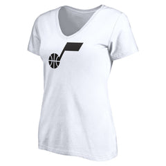Utah Jazz Women's Primary Team Logo V-Neck T-Shirt