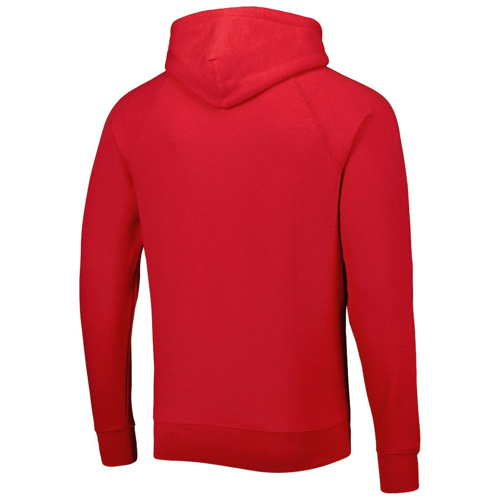 Homage Retro Helmet Tri-Blend Raglan Pullover Hoodie - Atlanta Falcons Hoodies