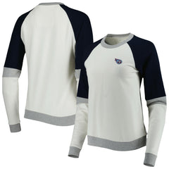 Antigua Women's Avenue Raglan Pullover Sweatshirt - Tennessee Titans Pullover