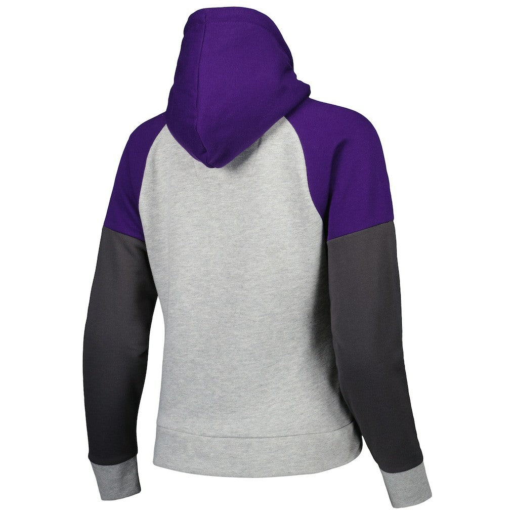 Antigua Women's Lightweight Jackpot Raglan Half-Zip Pullover Hoodie - Baltimore Ravens Hoodies