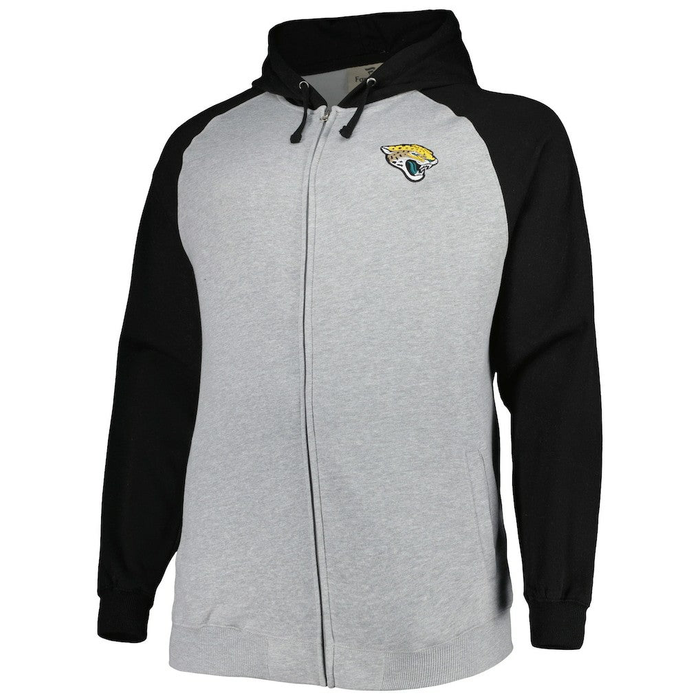 Big & Tall Fleece Raglan Full-Zip Hoodie Jacket - Jacksonville Jaguars Hoodies