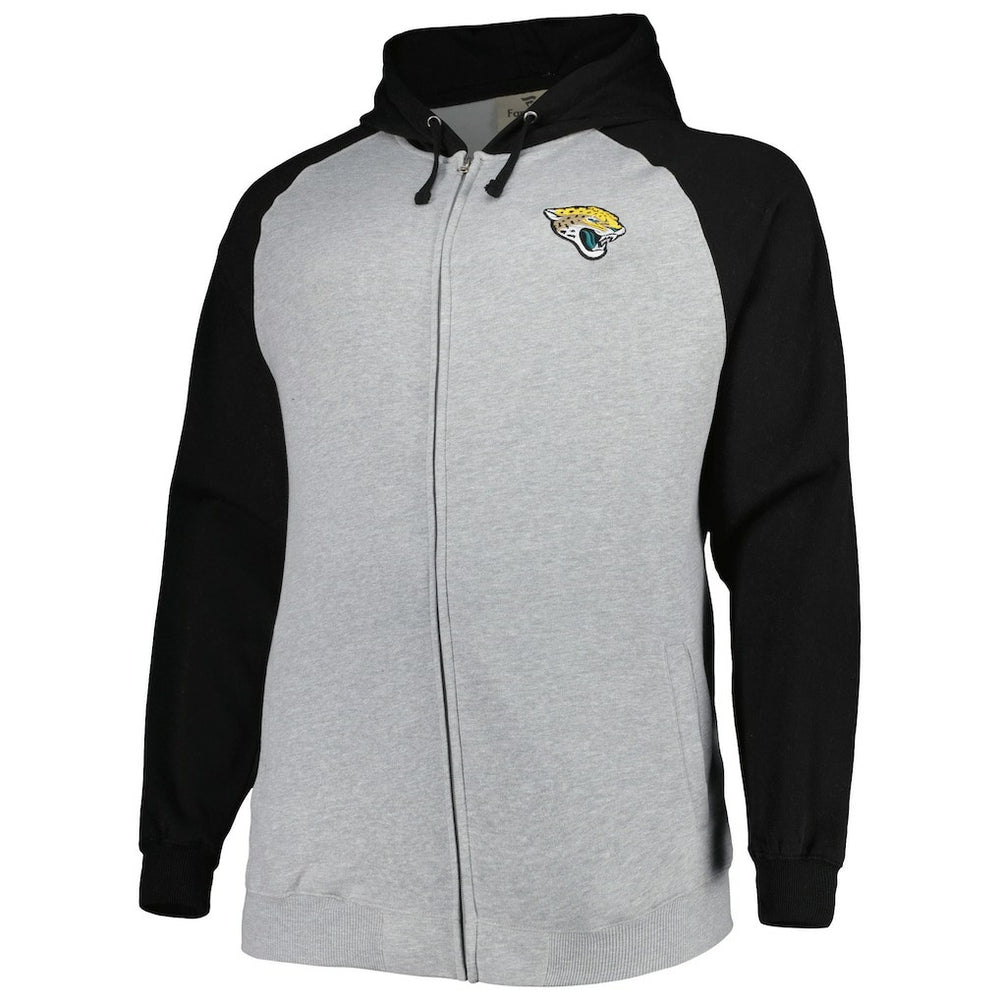Big & Tall Fleece Raglan Full-Zip Hoodie Jacket - Jacksonville Jaguars Hoodies