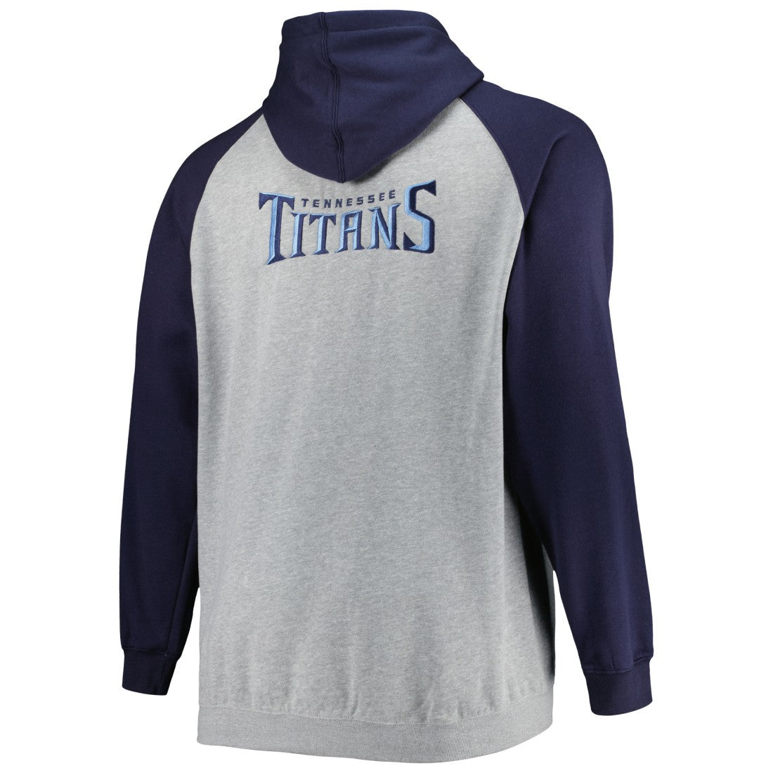 Big & Tall Fleece Raglan Full-Zip Hoodie Jacket - Tennessee Titans Hoodies