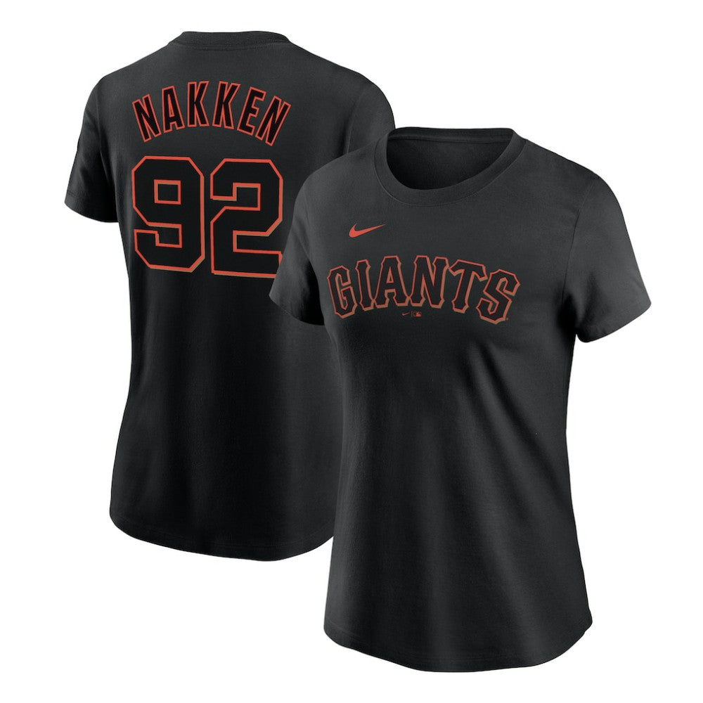 Black Alyssa Nakken San Francisco Giants Nike Women's Name & Number T-Shirt