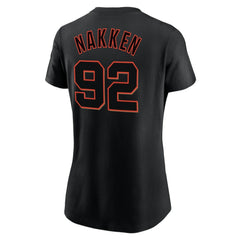 Black Alyssa Nakken San Francisco Giants Nike Women's Name & Number T-Shirt